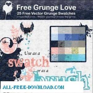 25 Free Vector Grunge Patterns