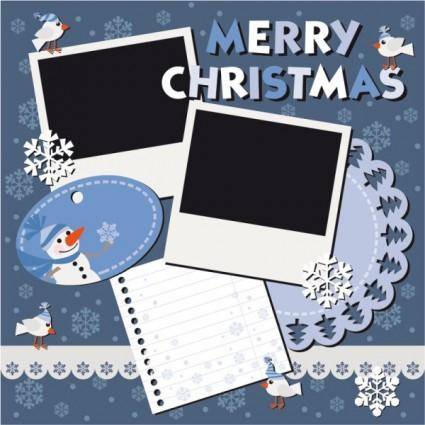 Christmas notes stickers 05 vector