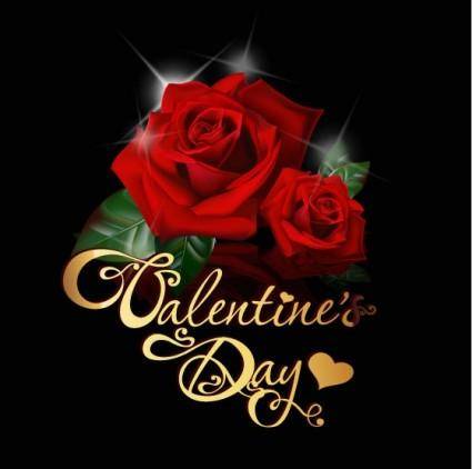 Retro valentine39s day greeting card 05 vector