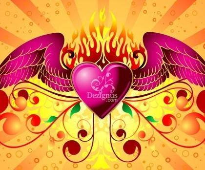 Free Vector Graphic  Winged Heart