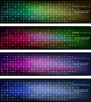 Brilliant color banners 01 vector