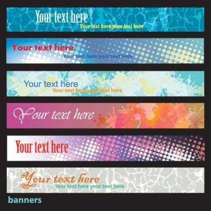 Brilliant dynamic banners 04 vector