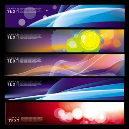 Brilliant dynamic banners 02 vector