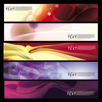 Brilliant dynamic banners 03 vector