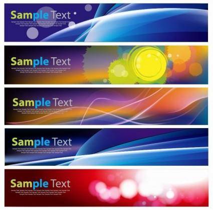 Abstract Banner Set