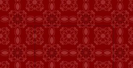 Red floral pattern