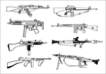Firearms vector