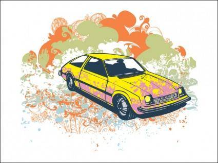 
								Grunge Retro Car Vector Illustration							