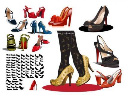 Women high heels vector