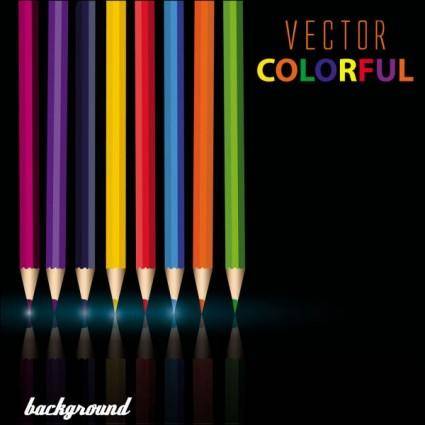 Color pencil 01 vector