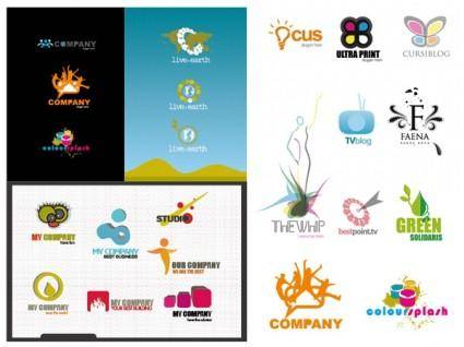 Variety of logo template vector