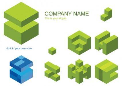 Cube logo vector graphic