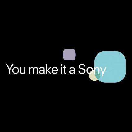 You make it a sony