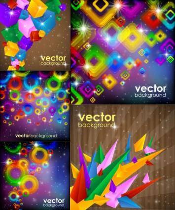 Gorgeous bright dazzle effect vector