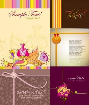 Greeting card template vector