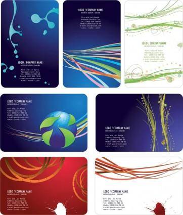 Dynamic lines of the card template vector