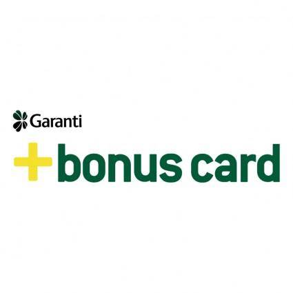 Garanti bonus card