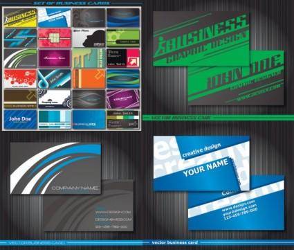 Special business card template vector