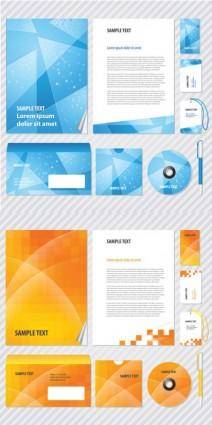 Elements of the fashion business vi template vector