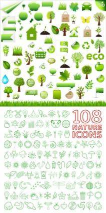 And environmental protection green vector on