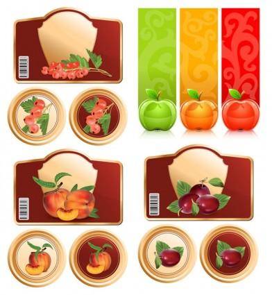 Fruit and graphics vector