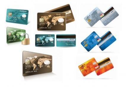 Credit card bank card vector