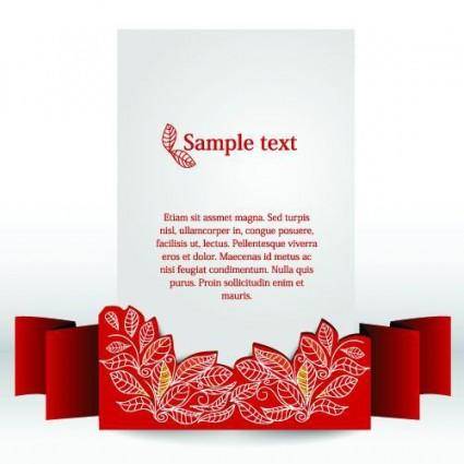Clip style text template vector 2