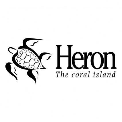 Heron the coral island