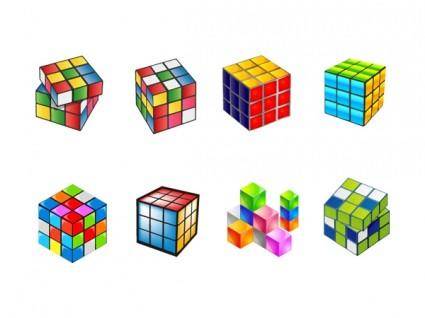 Vector colorful cube