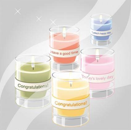 Vector color candles