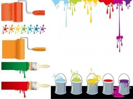 Vector colorful paint