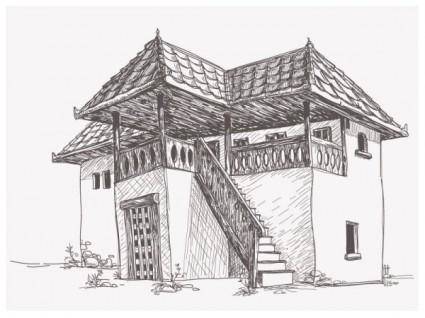 House sketch vector 4