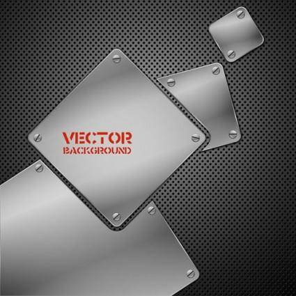 Metallic stainless steel 03 vector