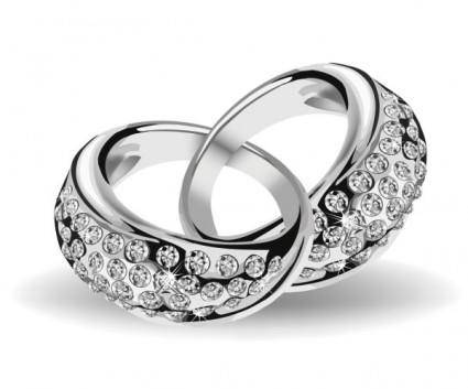 Precious wedding ring 02 vector
