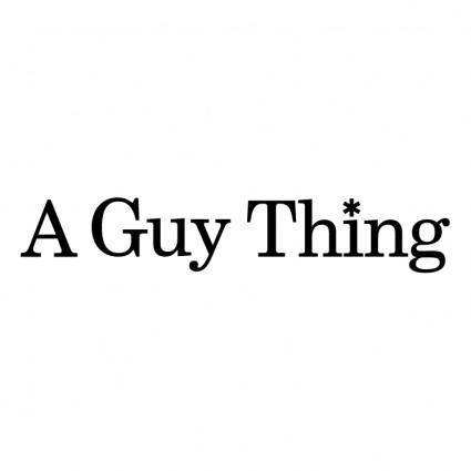 A guy thing