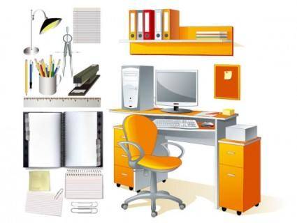 Office supplies stationery vector