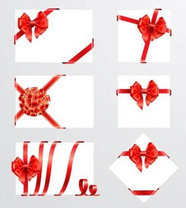 Beautiful ribbon bow 05 vector