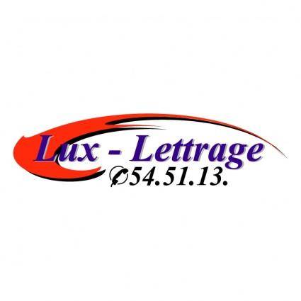 Lux lettrage