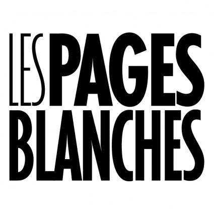 Les pages blanches