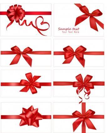 Vector festive gift bow