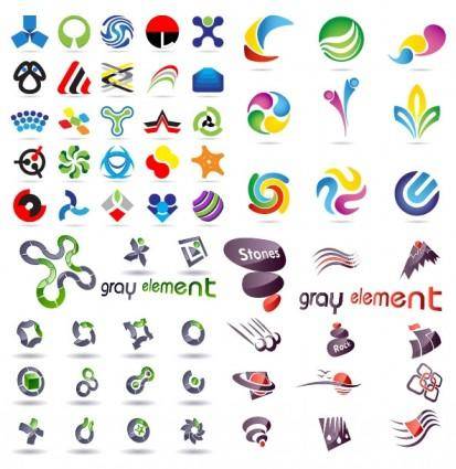 A wide range of graphic logo template vector