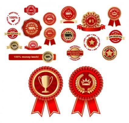 Some of the practical badge medal vector