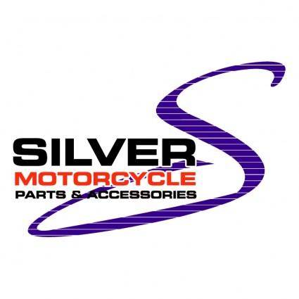 Silver motorcycle