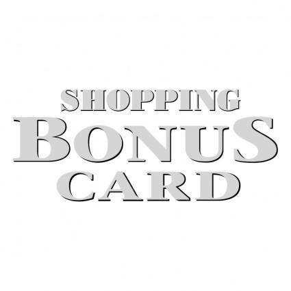Shopping bonus card