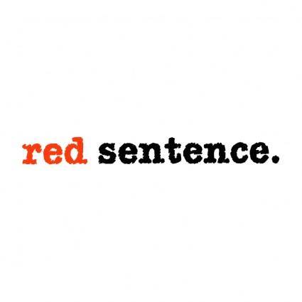 Red sentence