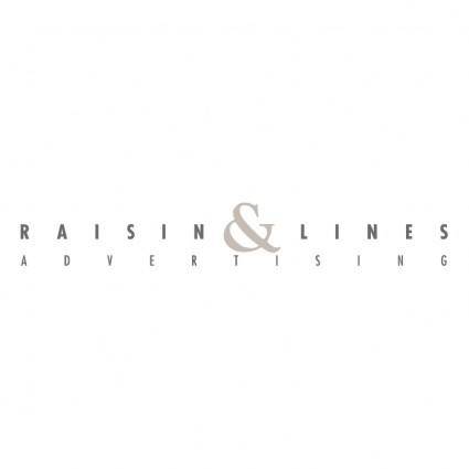 Raisin lines advertising