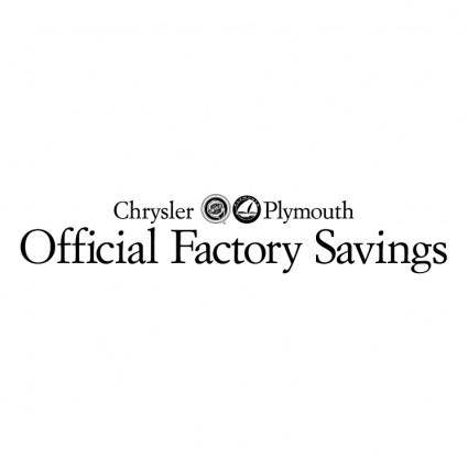 Official factory saving