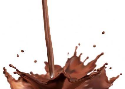 Vector splash of chocolate