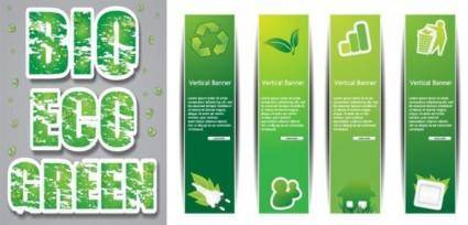 Design of lowcarbon green theme vector 1
