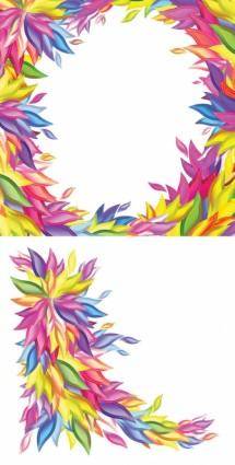 Colorful willow shape vector